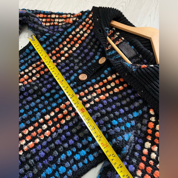 Nümph Multicoloured wool crochet jumper with buttons super unique - Picture 5 of 8